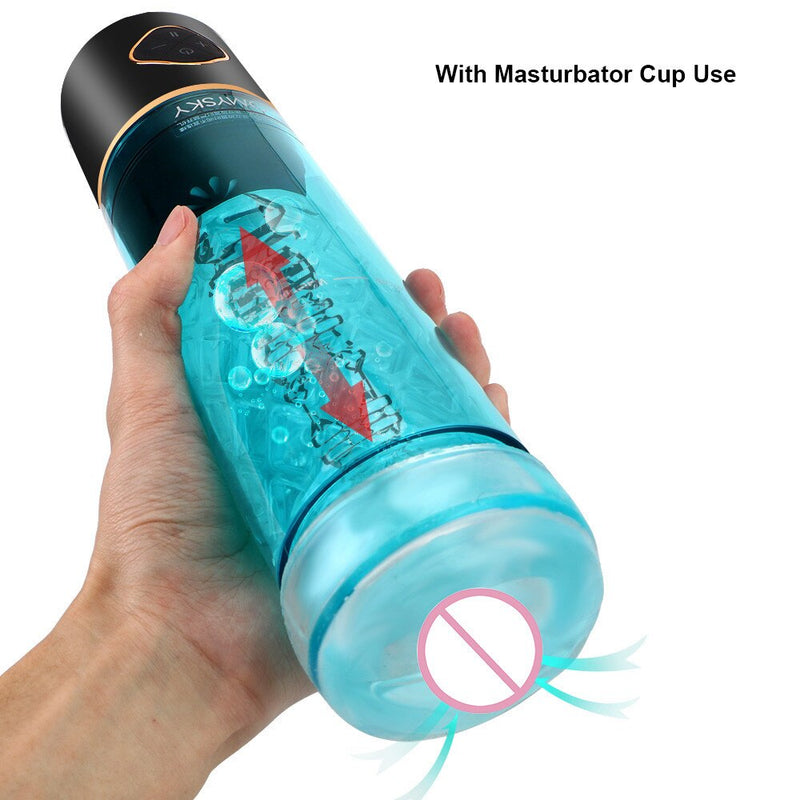 Water Bath Electric Penis Pump Sex Toys for Men Male Masturbator