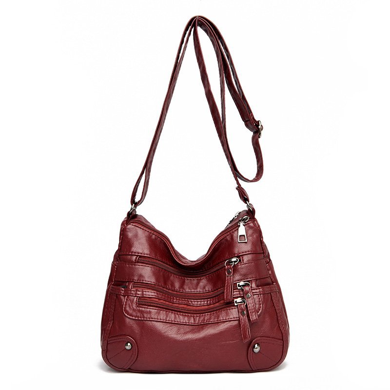 Soft Leather Shoulder Bags Multi-Layer Classic - Mike Armstrong