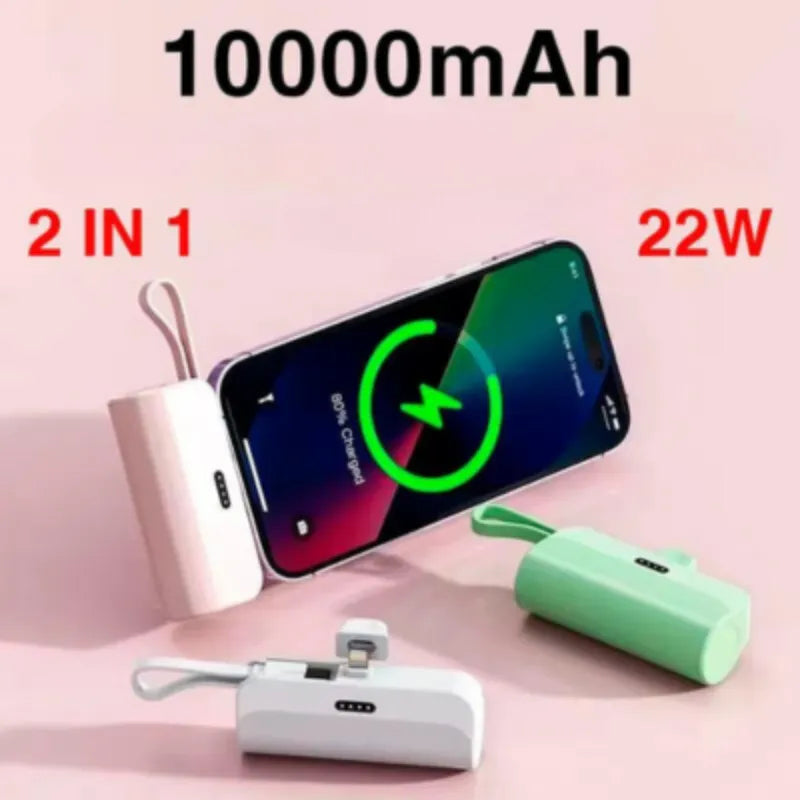 10000mAh Mini Portable Power Bank: The Fast Effective Charger For iPhone Samsung Huawei