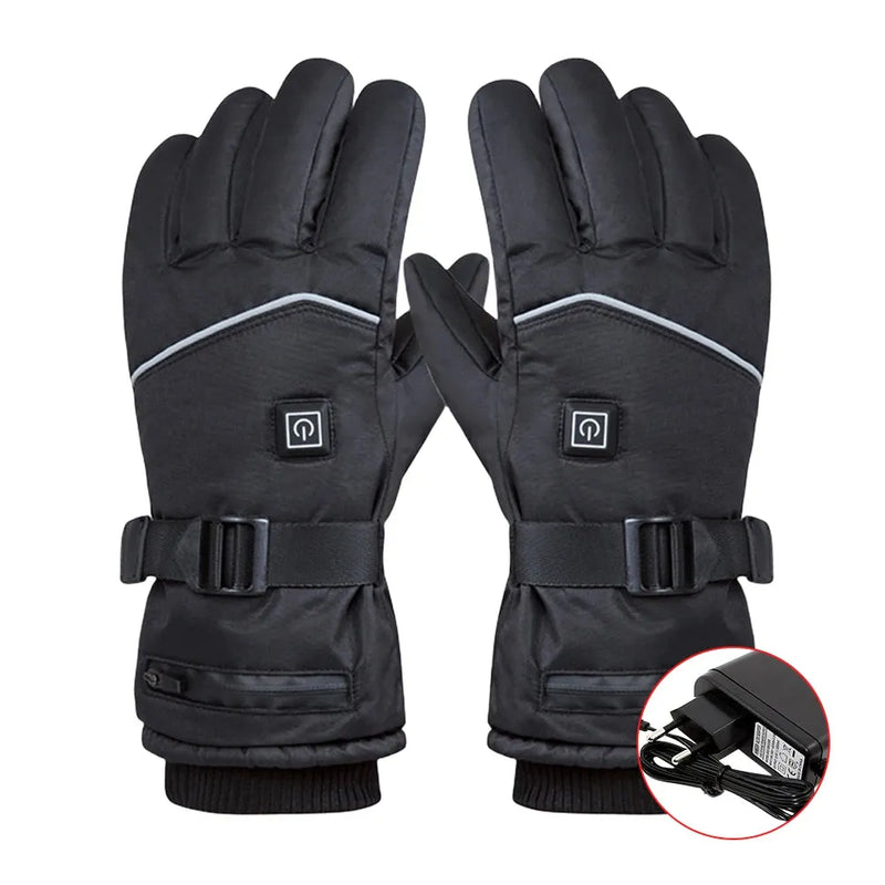 Electric Motorcycle Heated Gloves Winter Warm Lithium Battery Heated Gloves Touch Screen 3-Level Gloves 6000mAh/8000mAh/12000mAh