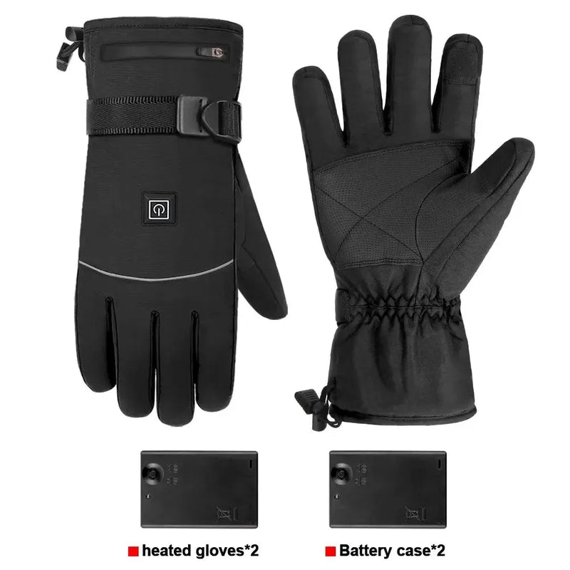 Heated Gloves Eletric Thermal Heat Gloves Winter Warm Skiing Snowboarding Hunting Fishing Waterproof Heated Rechargeable Gloves - Mike Armstrong