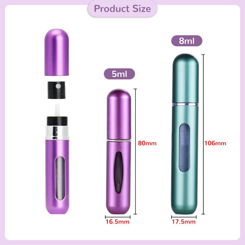 5/8ml Perfume Spray Bottle Mini Portable Refillable Aluminum Atomizer Bottle Container Perfume Refill Travel Cosmetic Tool - Mike Armstrong