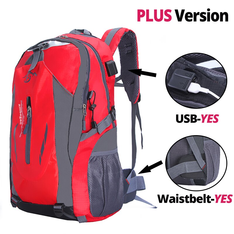 Quality Nylon Waterproof Travel Backpacks Men Climbing Travel Bags Hiking Backpack Outdoor Sport School Bag Men Backpack Women - Mike Armstrong