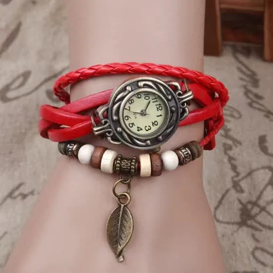 Foreign trade antique watch fashion leather wrapped bracelet - Mike Armstrong