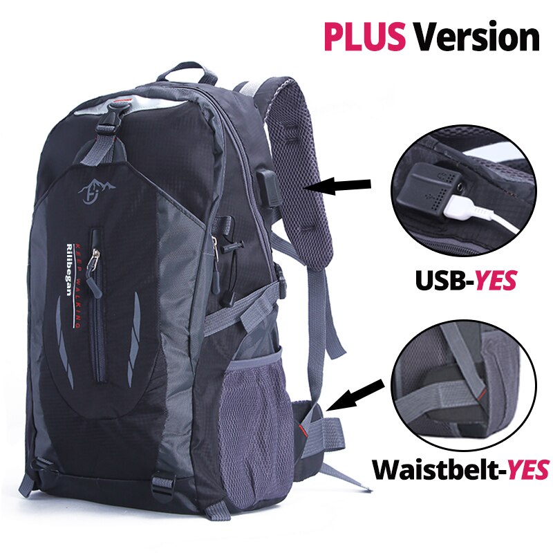 Quality Nylon Waterproof Travel Backpacks Men Climbing Travel Bags Hiking Backpack Outdoor Sport School Bag Men Backpack Women - Mike Armstrong