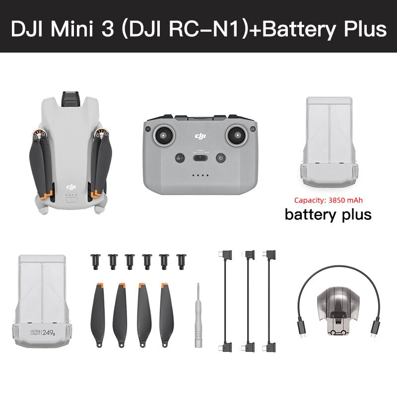 DJI Mini 3 Drone 38-min Max Flight Time 4K HDR Video Under 249 g True Vertical Shooting brand new in stock - Mike Armstrong