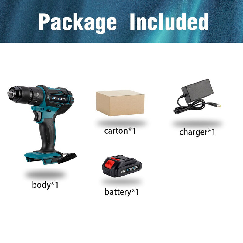 Cordless Impact Drill 2 Speed 21V Electric Screwdriver Home Mini 1500 Mah Lithium Battery Wireless Rechargeable Hand Dril - Mike Armstrong