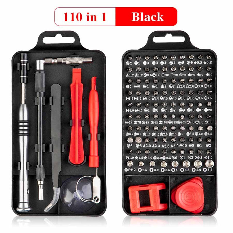 135/115/110 in 1 Multi Screwdriver Set With 98 Precision Bits Mini Hand Tools For HomeRepair - Mike Armstrong