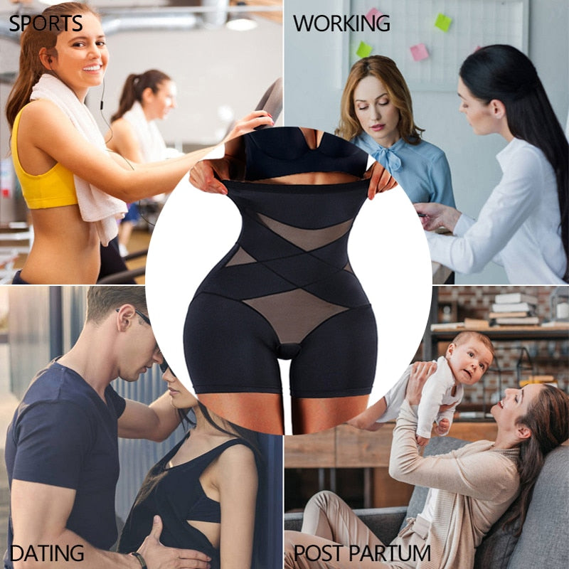 CXZD Women High Waist Trainer Body Shaper Panties Tummy Belly Control Body Slimming Control Shapewear Girdle Underwear - Mike Armstrong