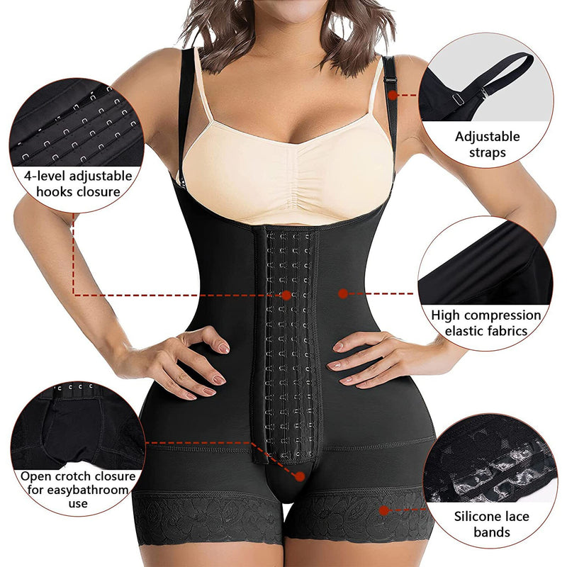 Body Shapewear Women Tummy Control Fajas Colombianas High Compression Waist Trainer Body Shaper Corset Butt Lifter Thigh Slimmer - Mike Armstrong