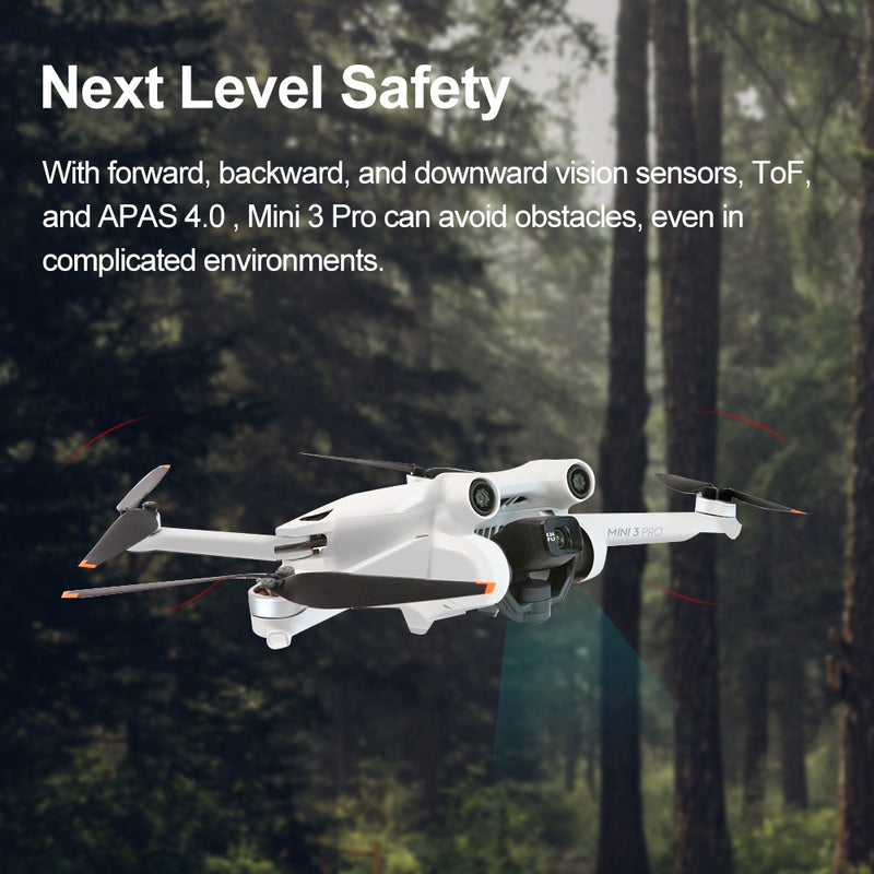 DJI Mini 3 Pro Drone 4K Professional GPS Quadcopter 60fps HD Video Photo 34min Max Flight Time Tri-Directional Obstacle Sensing - Mike Armstrong