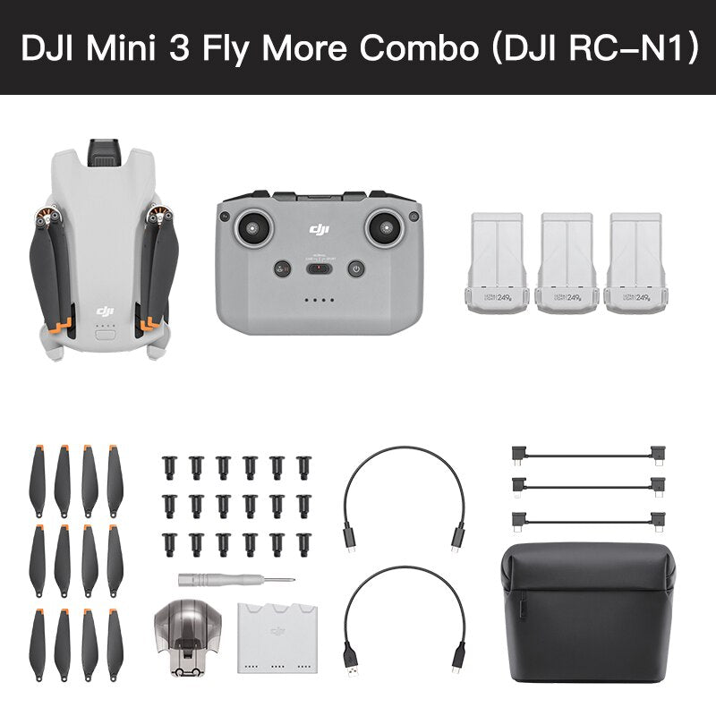 DJI Mini 3 Drone 38-min Max Flight Time 4K HDR Video Under 249 g True Vertical Shooting brand new in stock - Mike Armstrong