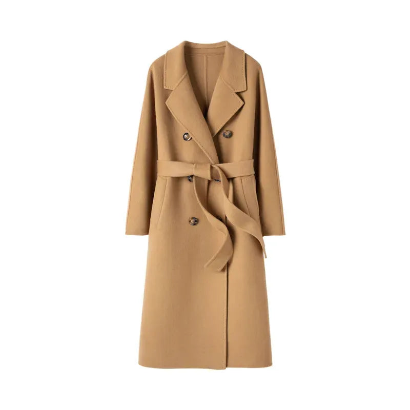 New Cashmere Coat Women's Classic Double-breasted - Mike Armstrong