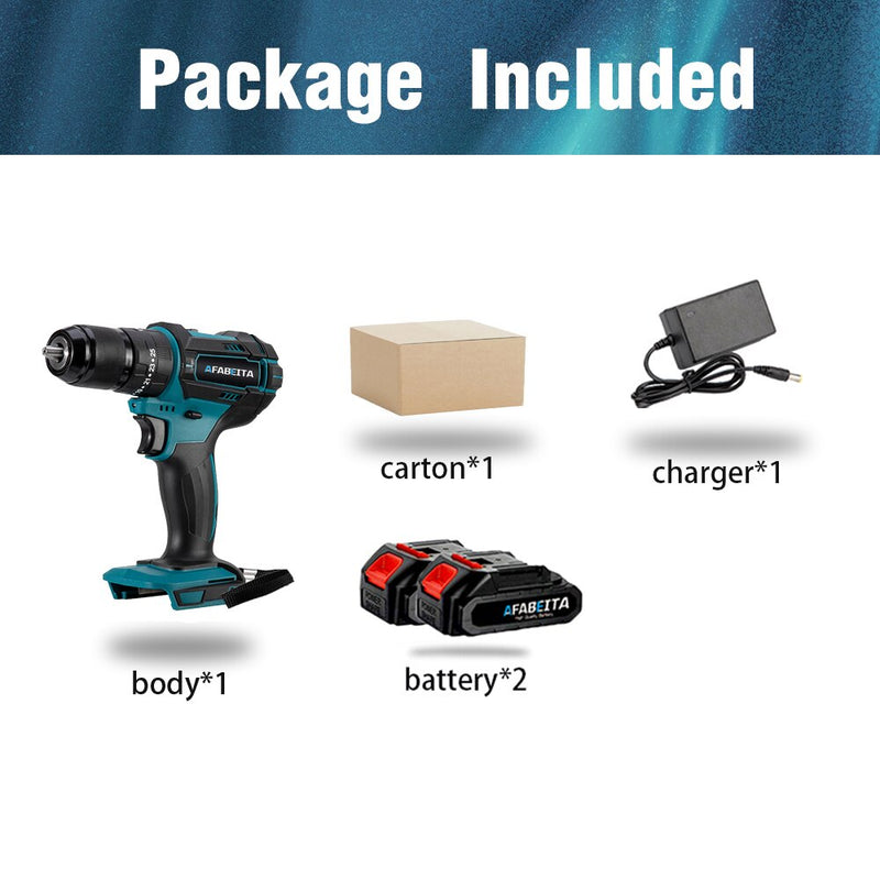 Cordless Impact Drill 2 Speed 21V Electric Screwdriver Home Mini 1500 Mah Lithium Battery Wireless Rechargeable Hand Dril - Mike Armstrong