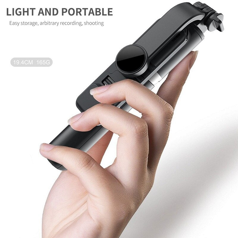 6 in 1 Wireless Bluetooth Selfie Stick foldable mini tripode - Mike Armstrong