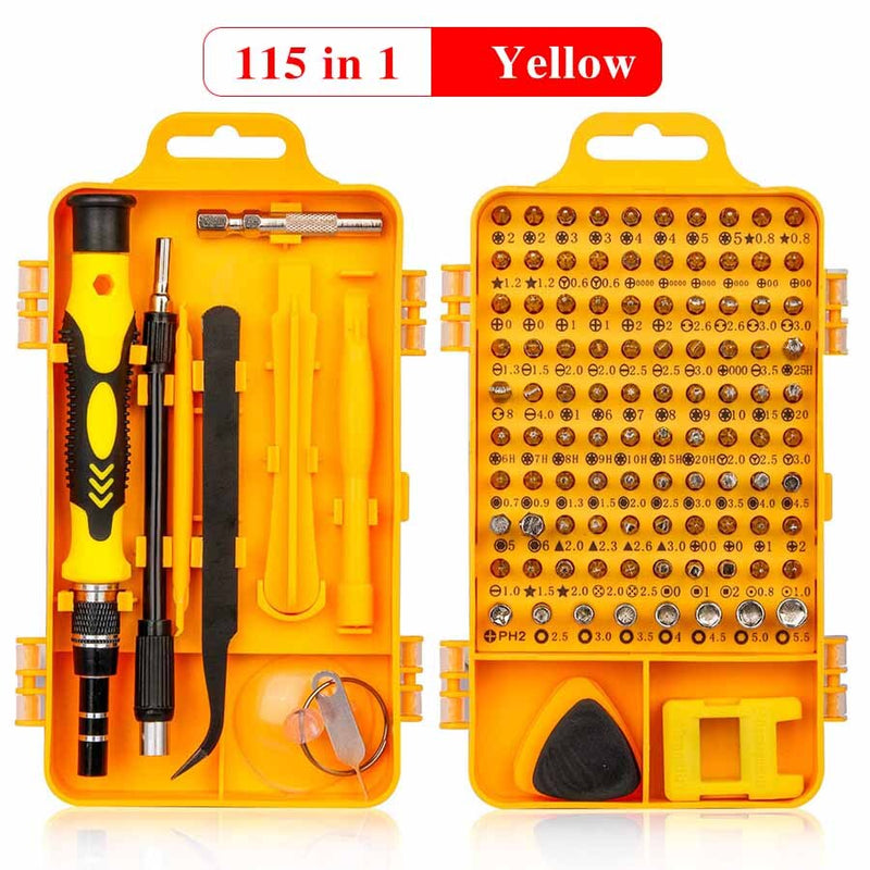 135/115/110 in 1 Multi Screwdriver Set With 98 Precision Bits Mini Hand Tools For HomeRepair - Mike Armstrong