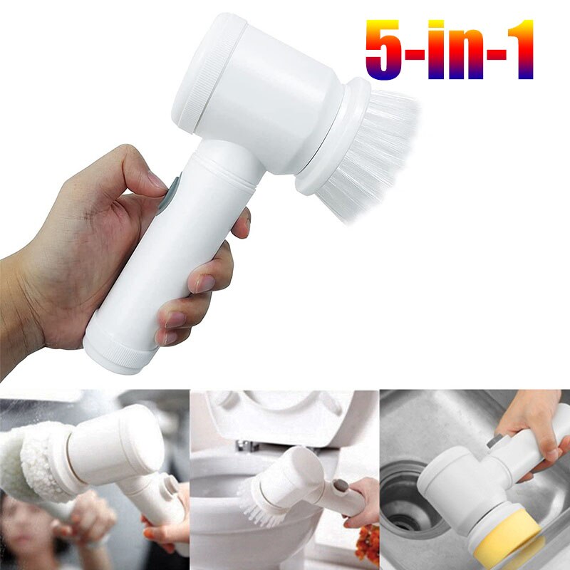 5-in-1 Handheld Bathtub Electric Clean Brush