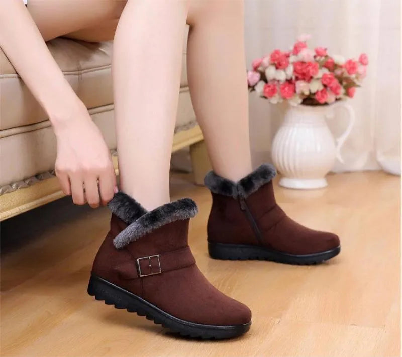 Winter Warm Women Boots Thick Plush Snow Boots