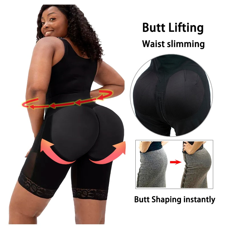 Full Body Shapewear Compression Girdle Fajas Colombian Corrective Underwear Tummy Control Shaper Butt Lift Slim Corset Bodysuits - Mike Armstrong