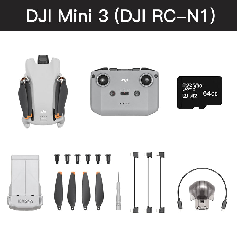 DJI Mini 3 RC-N1 Drone 38-min Max Flight Time 4K HDR Video Under 249 g True Vertical Shooting brand new in stock - Mike Armstrong