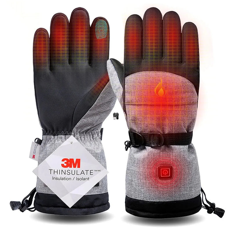 Electric Thermal Gloves Waterproof Heated for Cycling Motorcycle Bicycle Ski Outdoor - Mike Armstrong