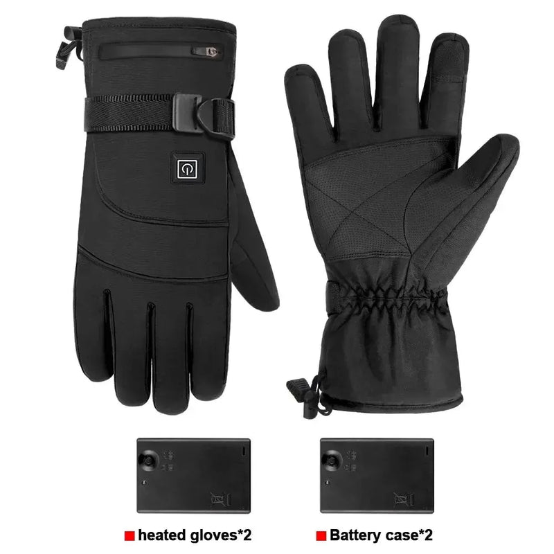 Heated Gloves Eletric Thermal Heat Gloves Winter Warm Skiing Snowboarding Hunting Fishing Waterproof Heated Rechargeable Gloves - Mike Armstrong