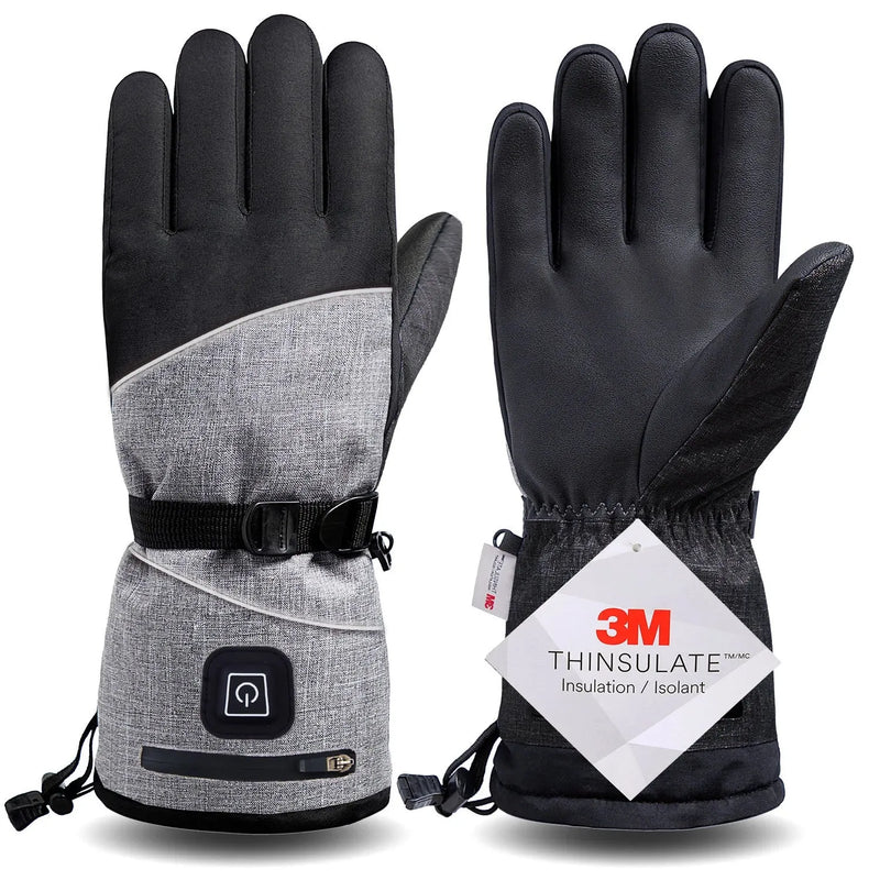 Electric Thermal Gloves Waterproof Heated for Cycling Motorcycle Bicycle Ski Outdoor - Mike Armstrong