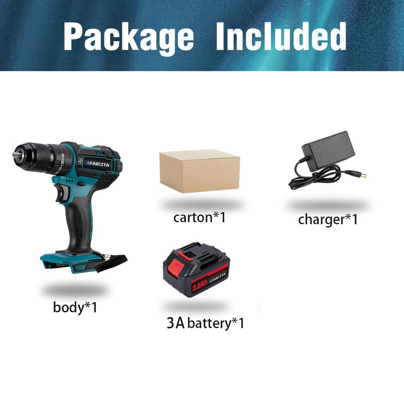 Cordless Impact Drill 2 Speed 21V Electric Screwdriver Home Mini 1500 Mah Lithium Battery Wireless Rechargeable Hand Dril - Mike Armstrong