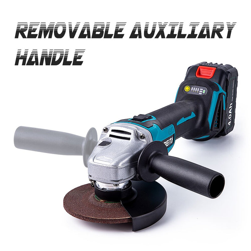 Brushless Electric Angle Grinder 350nm WrenchWith Battery For Cordless Cutting Woodworking Power Tool - Mike Armstrong