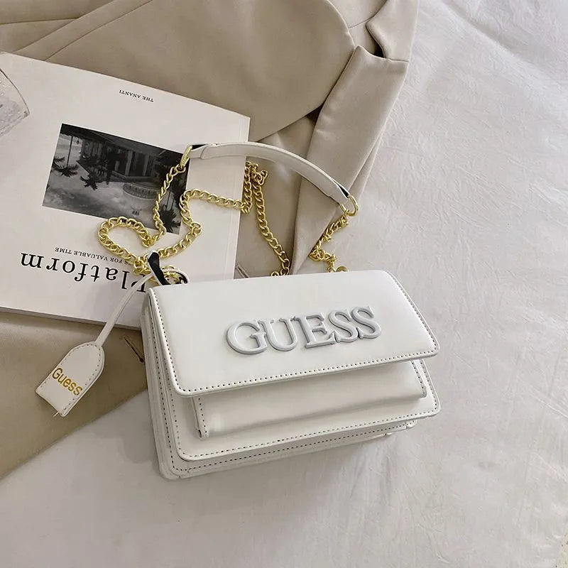 Brand Designer Letter Crossbody Bag with Chain 2023 New Fashion Small Shoulder Bag Lightweight and Simple phone bag purse Y2k - Mike Armstrong