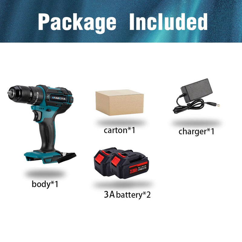 Cordless Impact Drill 2 Speed 21V Electric Screwdriver Home Mini 1500 Mah Lithium Battery Wireless Rechargeable Hand Dril - Mike Armstrong