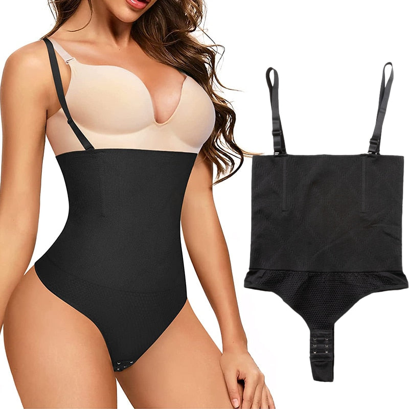 Sexy Body Shapewear Thong Waist Trainer Corset Open Bust Body Shaper Seamless Invisible Bodysuit Slimming Belly Underwear Faja - Mike Armstrong