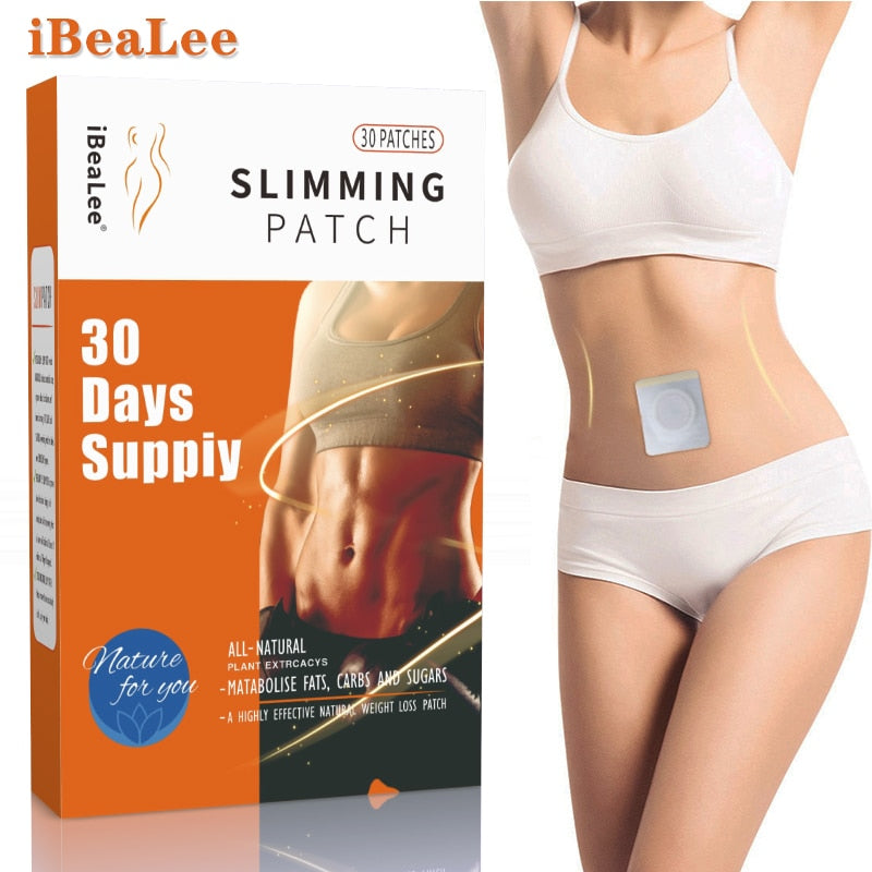 30Pcs iBeaLee Sport Slim Patch Losing Weight Slimming Product Body Belly Waist Cellulite Fat Burner Slim Weight Loss Sticker