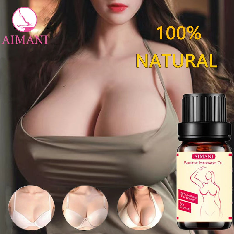 Aimani Breast Enlargement Oils Chest Enhancement Elasticity Promote Female Hormone Breast Lift Firming Massage Up Size Bust Care