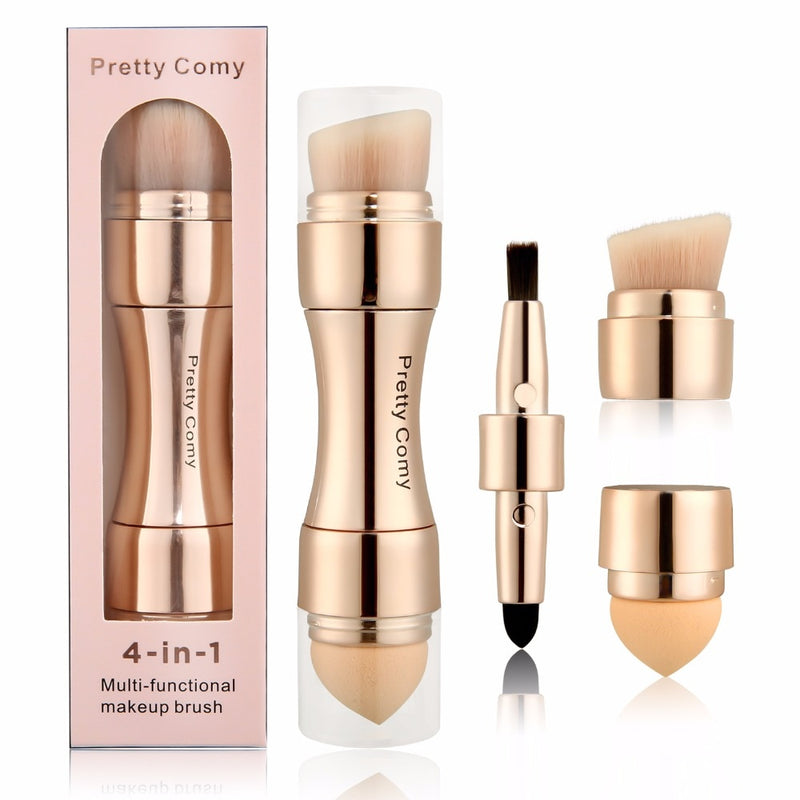 4 In 1 Makeup Brushes Foundation Eyebrow Shadow Concealer Eyeliner Blush Powder Cosmetic Professional Maquiagem Beauty Health - Mike Armstrong