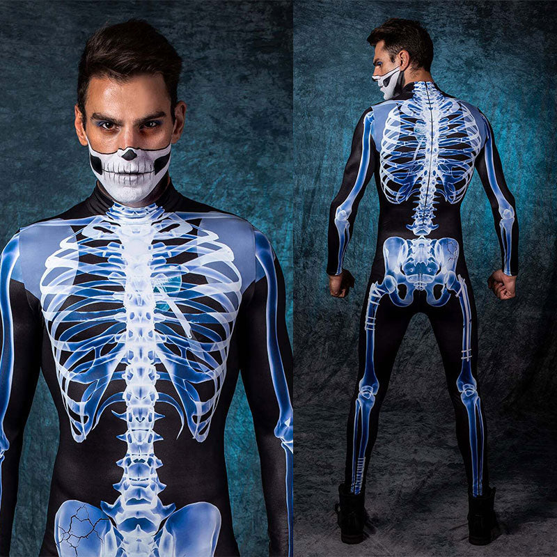 Family Skeleton Halloween Cosplay Jumpsuit - Mike Armstrong