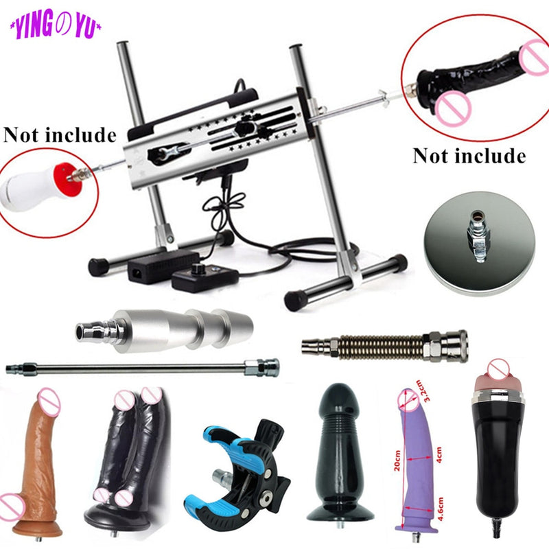 2021 New Quiet Stable Double Head Sex Machine Toys for Women Men Couples Support 2 People Wire Control Love Machines Attachement