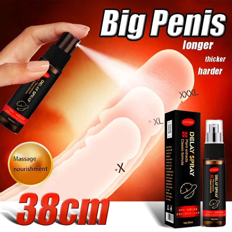 Sex Delay Spray Sex for Men 20ml Male External Use Anti Premature Ejaculation Lasting Long 60 Minutes Penis Enlargment Pills