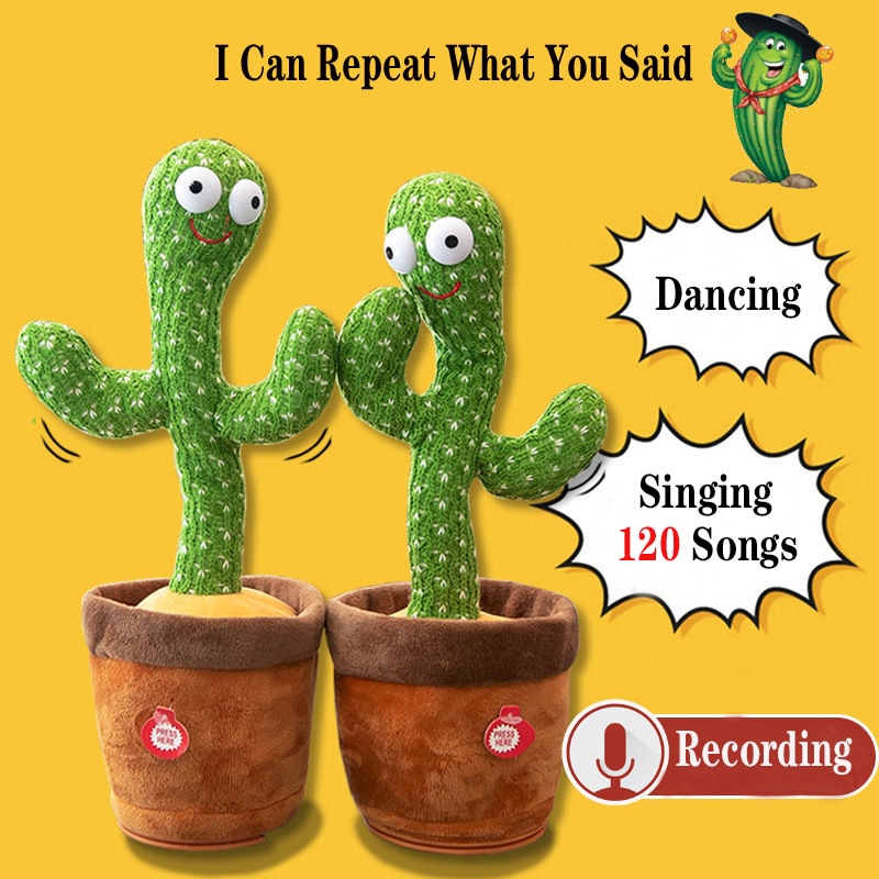 Lovely Dancing Cactus Talking Toy