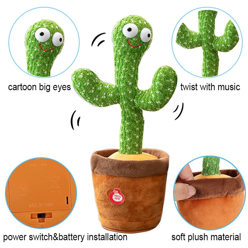 Lovely Dancing Cactus Talking Toy