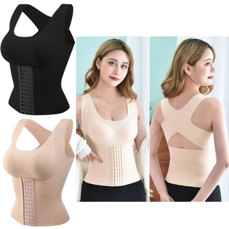 4-in-1 Waist Buttoned Bra Shapewear Seamless for Women - Mike Armstrong